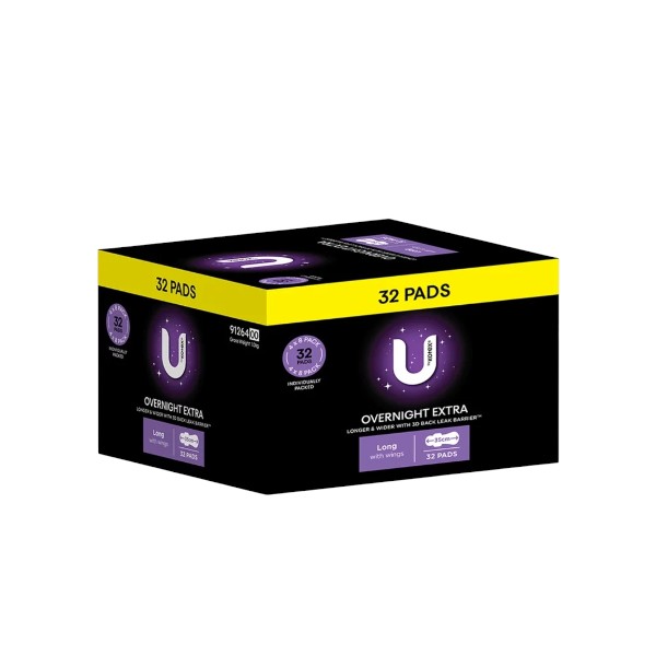 product-10 U By Kotex Maxi Overnight Long 32 Pack - Image 1
