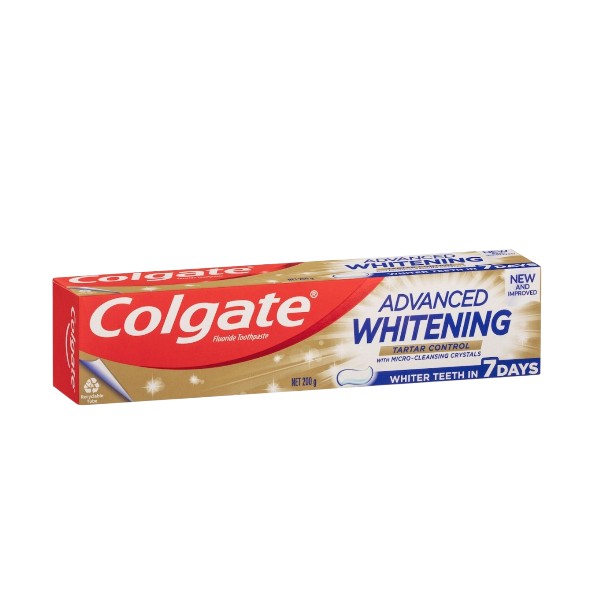 product-18 Colgate Whitening Toothpaste Advanced Whiten Tartar Control 200g - Image 1