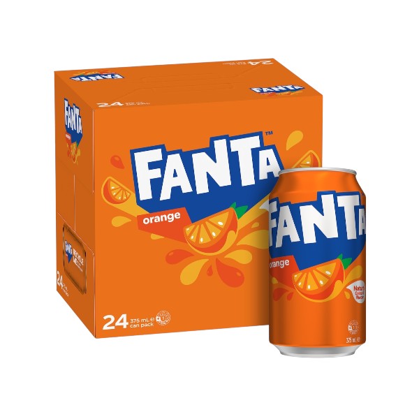 product-62 Fanta Orange Flavour 375 Ml X 24 Can - Image 1