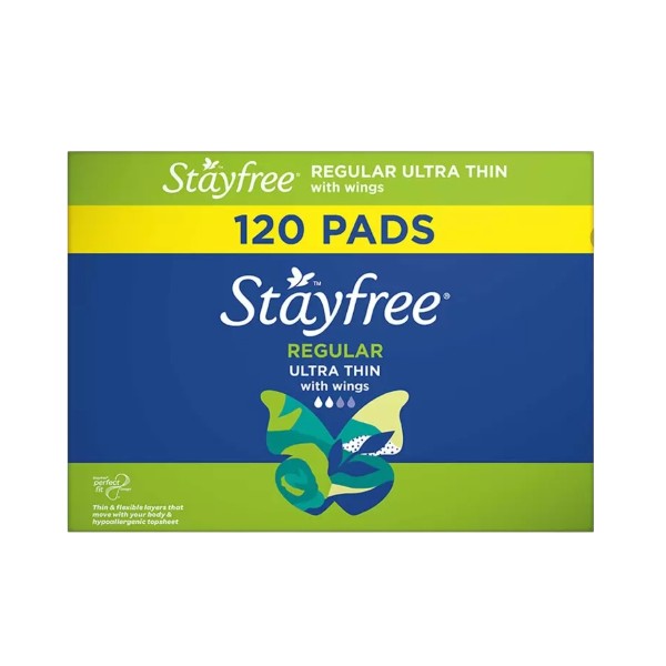 product-8 Stayfree Ultra Thin Regular Pads Whith Wings 120 Pack - Image 1