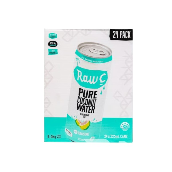 product-83 Raw C Coconut Water 325ml X 24 Pack - Image 1