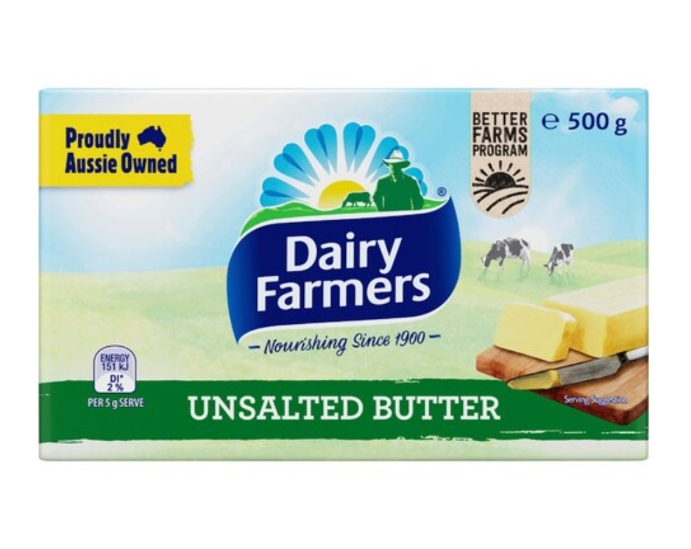 Dairy Farmers unsalted butter 500g Dairy Farmers unsalted butter 500g - Image 1